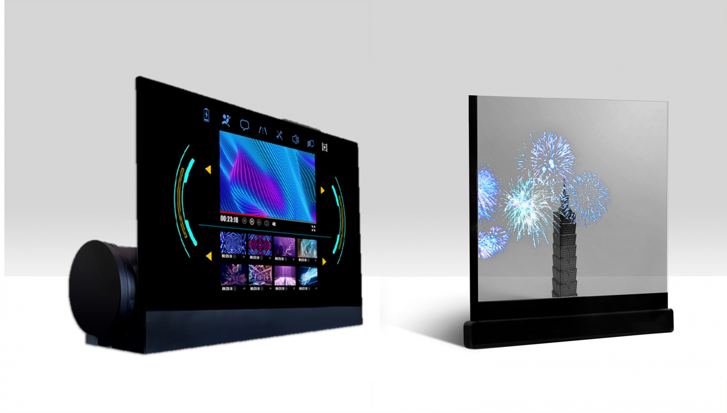 可卷式、折迭性、高透明